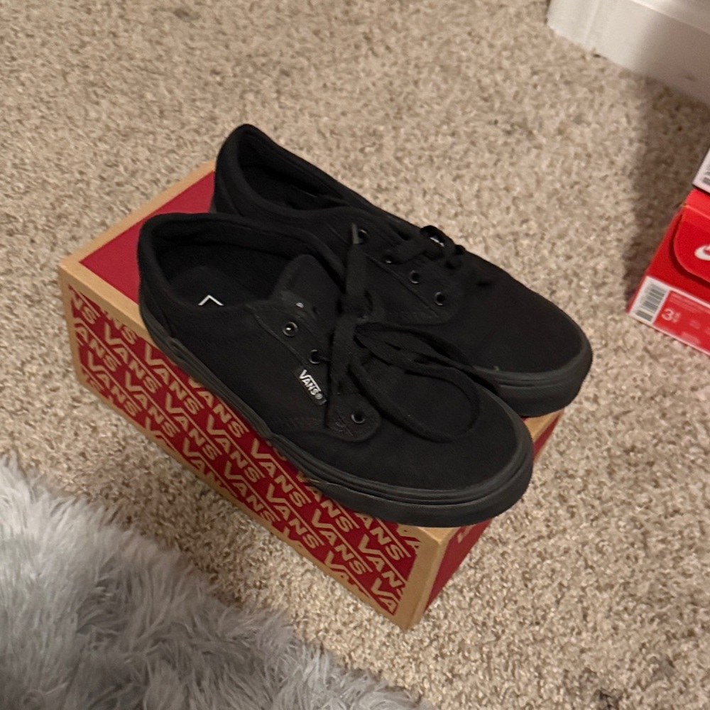 Vans All-Black Canvas Shoes
